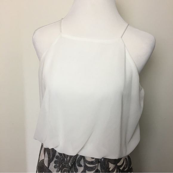 TFNC Midi Dress With Sequin Leaf Wrap US 8 - Picture 6 of 9